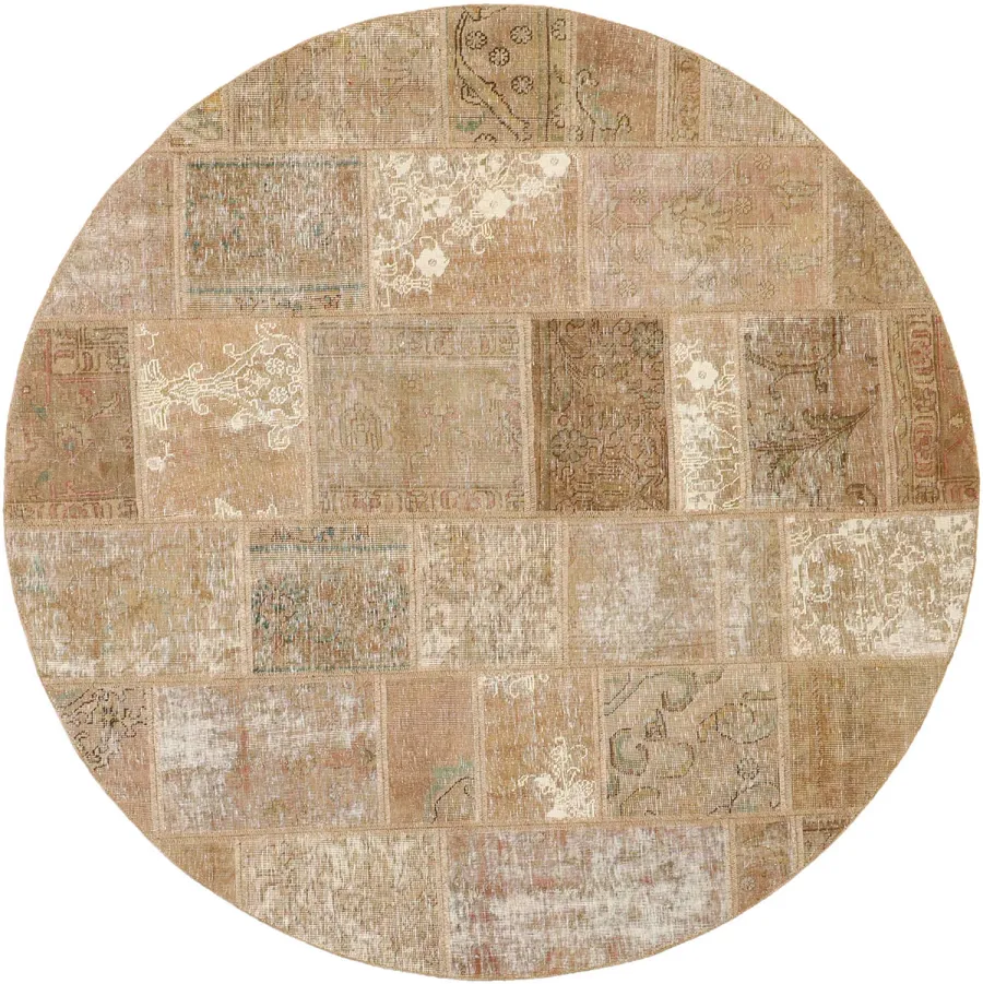 obrazek 1 Elegancki beżowy dywan okrągły perski - ROUND BEIGE 0990