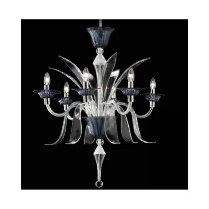 Zdjęcie Wyjątkowy żyrandol Shangai z dmuchanego szkła murano