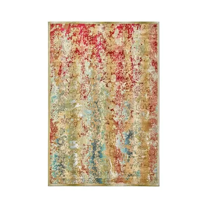Picture Multicolored Venus carpet with lurex yarn for the living room