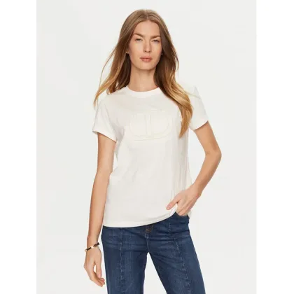 Zdjęcie TWINSET T-Shirt 241TP2212 Biały Regular Fit