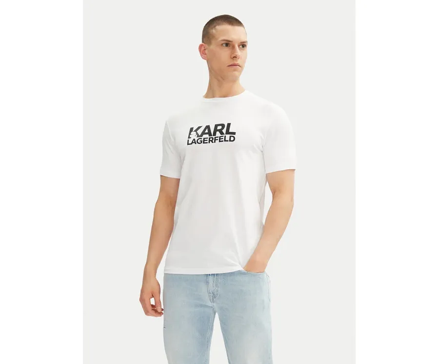 obrazek 1 KARL LAGERFELD T-Shirt 755087 552235 Biały Regular Fit