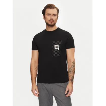Zdjęcie KARL LAGERFELD T-Shirt 755095 551251 Czarny Regular Fit