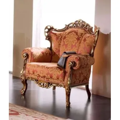 Zdjęcie Niezwykły fotel Regency ze zdobieniami