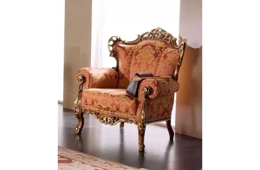obrazek 1 Niezwykły fotel Regency ze zdobieniami