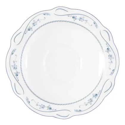 Zdjęcie Wyjątkowy porcelanowy spodek 16,5 cm zdobiony klasycznym motywem - Seltmann Weiden