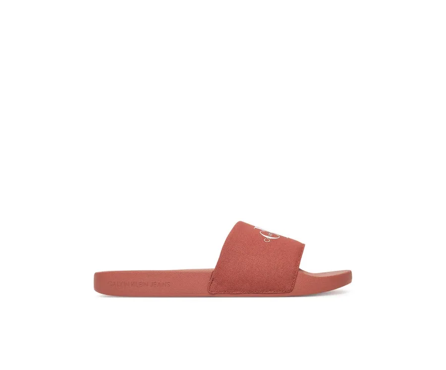 obrazek 1 Calvin Klein Jeans Klapki Slide Monogram Cv YM0YM01271 Koralowy
