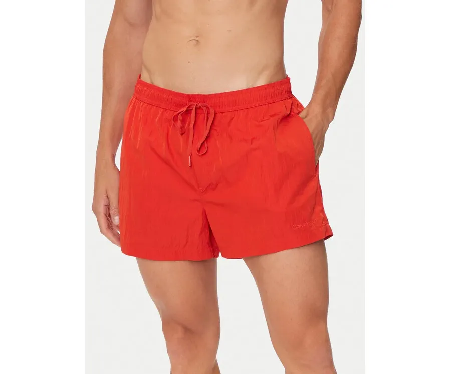 obrazek 1 Calvin Klein Swimwear Szorty kąpielowe KM0KM01048 Czerwony Regular Fit