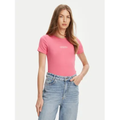 Zdjęcie Guess Jeans T-Shirt W5YP37 KA0H1 Różowy Slim Fit
