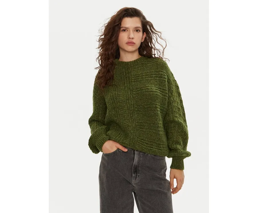 obrazek 1 Mustang Sweter Sofia 1015957 Zielony Regular Fit