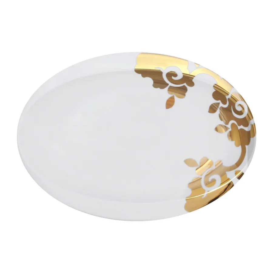 obrazek 1 Porcelanowy talerz owalny Parisien 35x26 cm