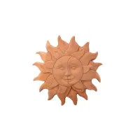 Picture Bas-relief for the garden Sun and Moon - Goti Terrecotte