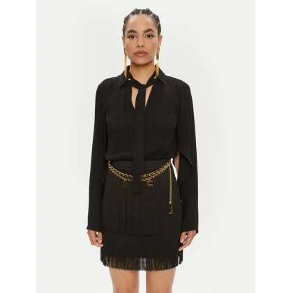 Zdjęcie Elisabetta Franchi Sukienka koktajlowa AB-654-46E2-5469 Czarny Regular Fit