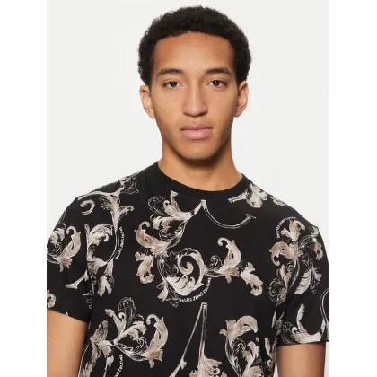Zdjęcie Versace Jeans Couture T-Shirt 78GAH6S0 Czarny Slim Fit