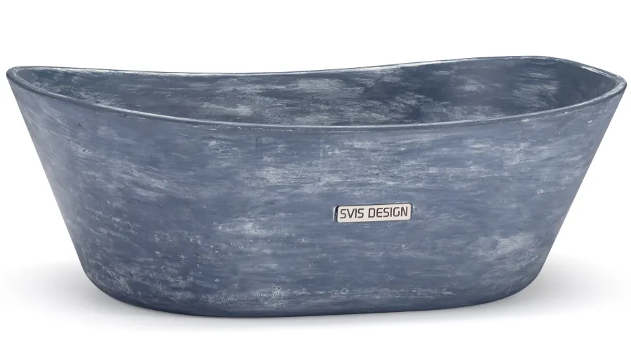 obrazek 1 Wyjątkowa umywalka 50 cm LIBRA BASIC – PATINA, niebiesko-szary, lakier matowy