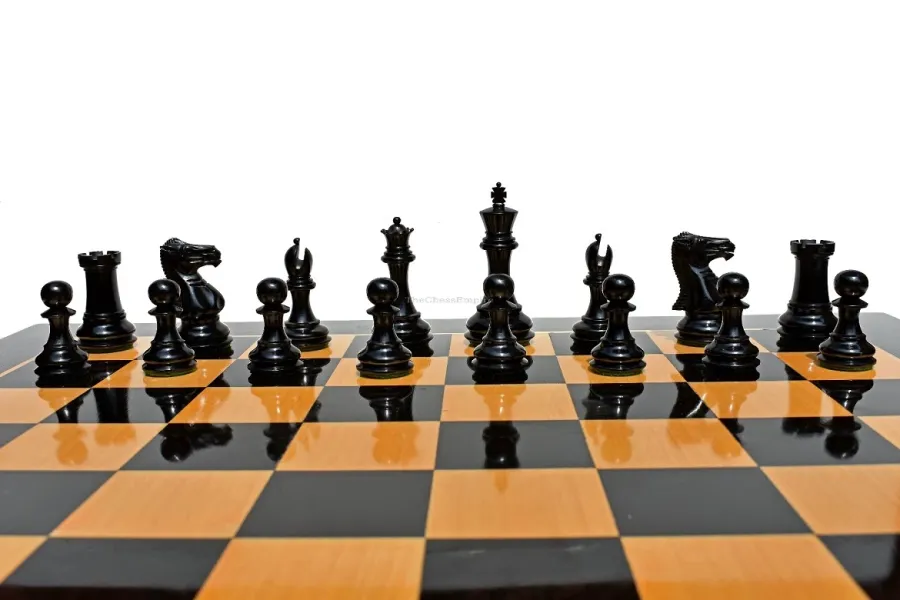 obrazek 9 Prestiżowa plansza z ręcznie polerowanymi figurami do szachów - The Chess Empire