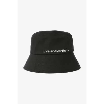 Zdjęcie thisisneverthat kapelusz bawełniany Long Bill Bucket Hat kolor czarny bawełniany TN221WHWBK02-BLACK