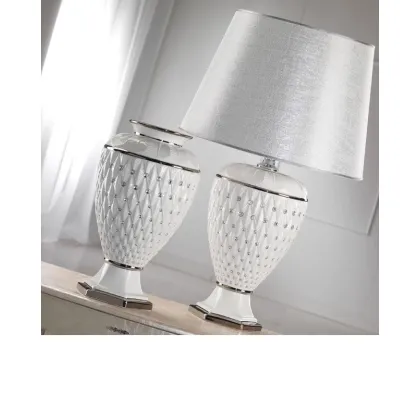 Picture Original eramic lamp with lampshade - Bruno Costenaro