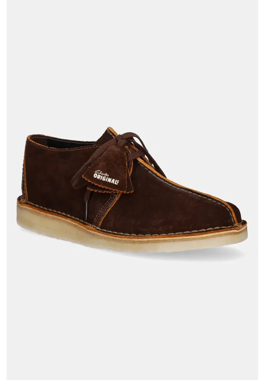 obrazek 1 Clarks Originals półbuty zamszowe Desert Trek męskie kolor brązowy 26180655