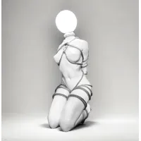 Picture A unique Shibari lamp - a sculpture of a woman