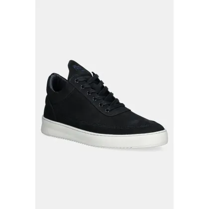 Zdjęcie Filling Pieces sneakersy nubukowe Low Top Ripple Nubuck kolor granatowy 10122841658