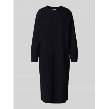 Zdjęcie Sukienka z dzianiny z prążkowanymi wykończeniami