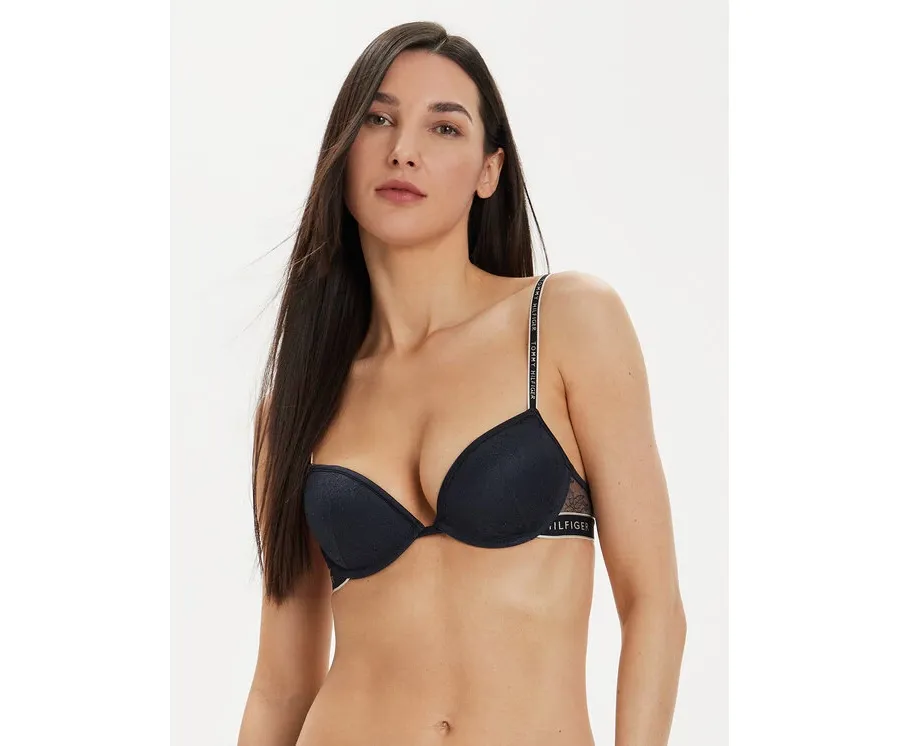 obrazek 1 Tommy Hilfiger Biustonosz push-up UW0UW05173 Granatowy