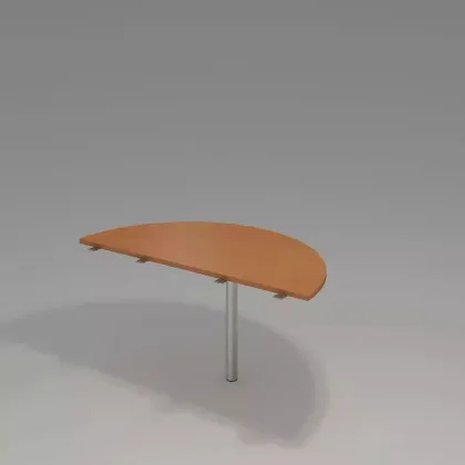 Zdjęcie Elegancka Dostawka w kształcie półkola o średnicy 140 cm do 2 biurek - biuro Serwis