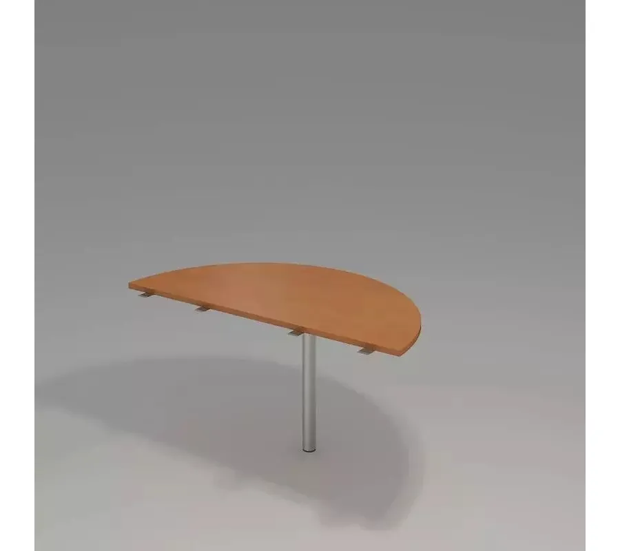 obrazek 1 Elegancka Dostawka w kształcie półkola o średnicy 140 cm do 2 biurek - biuro Serwis