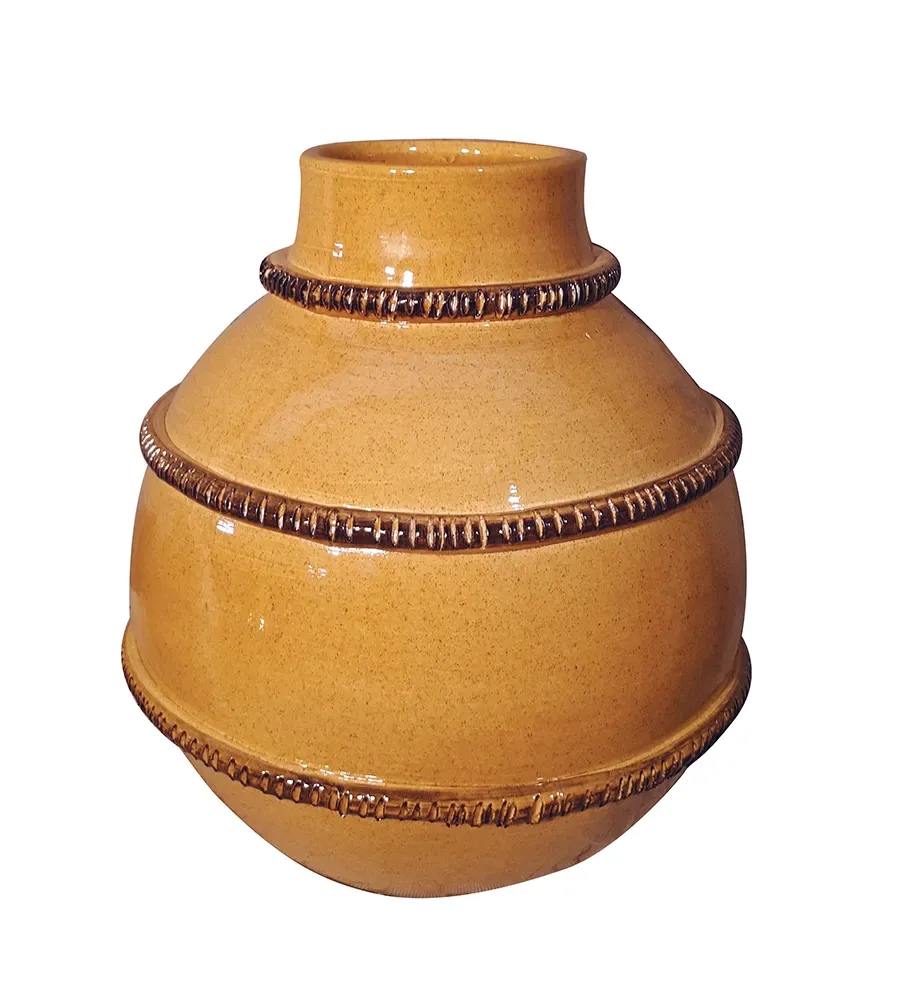 obrazek 1 Włoski ceramiczny wazon Elba zdobiony motywem liny
