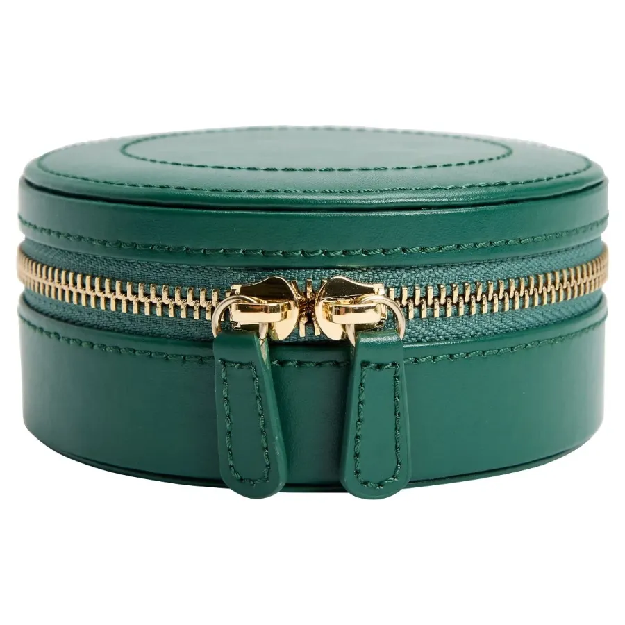obrazek 3 Pudełko podróżne na biżuterię Sophia Round Forest Green