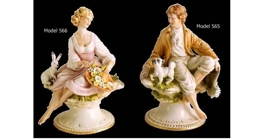 obrazek 1 Piękne porcelanowe figurki do apartamentu