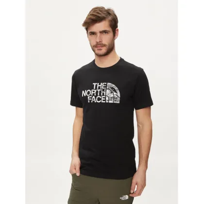 Zdjęcie The North Face T-Shirt Woodcut Dome NF0A87NX Czarny Regular Fit