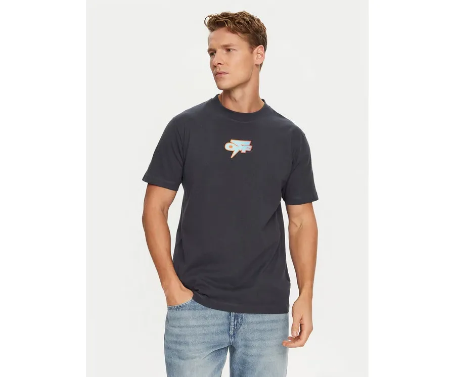 obrazek 1 Off-White T-Shirt OMAA027F22JER0074641 Granatowy Regular Fit