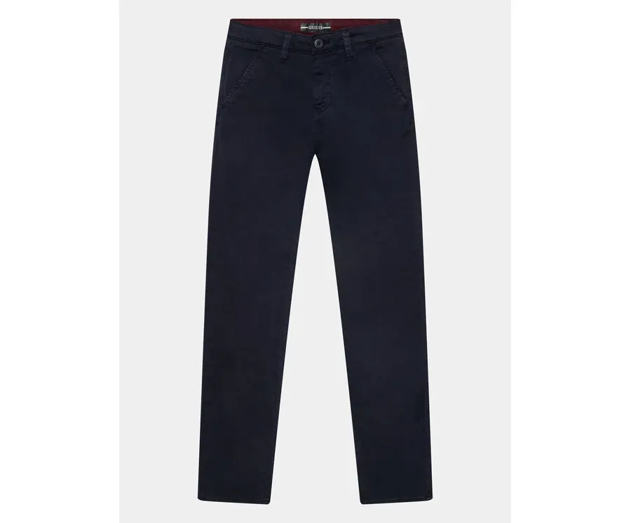 obrazek 1 Guess Chinosy L3BB00 WFPMA Granatowy Regular Fit