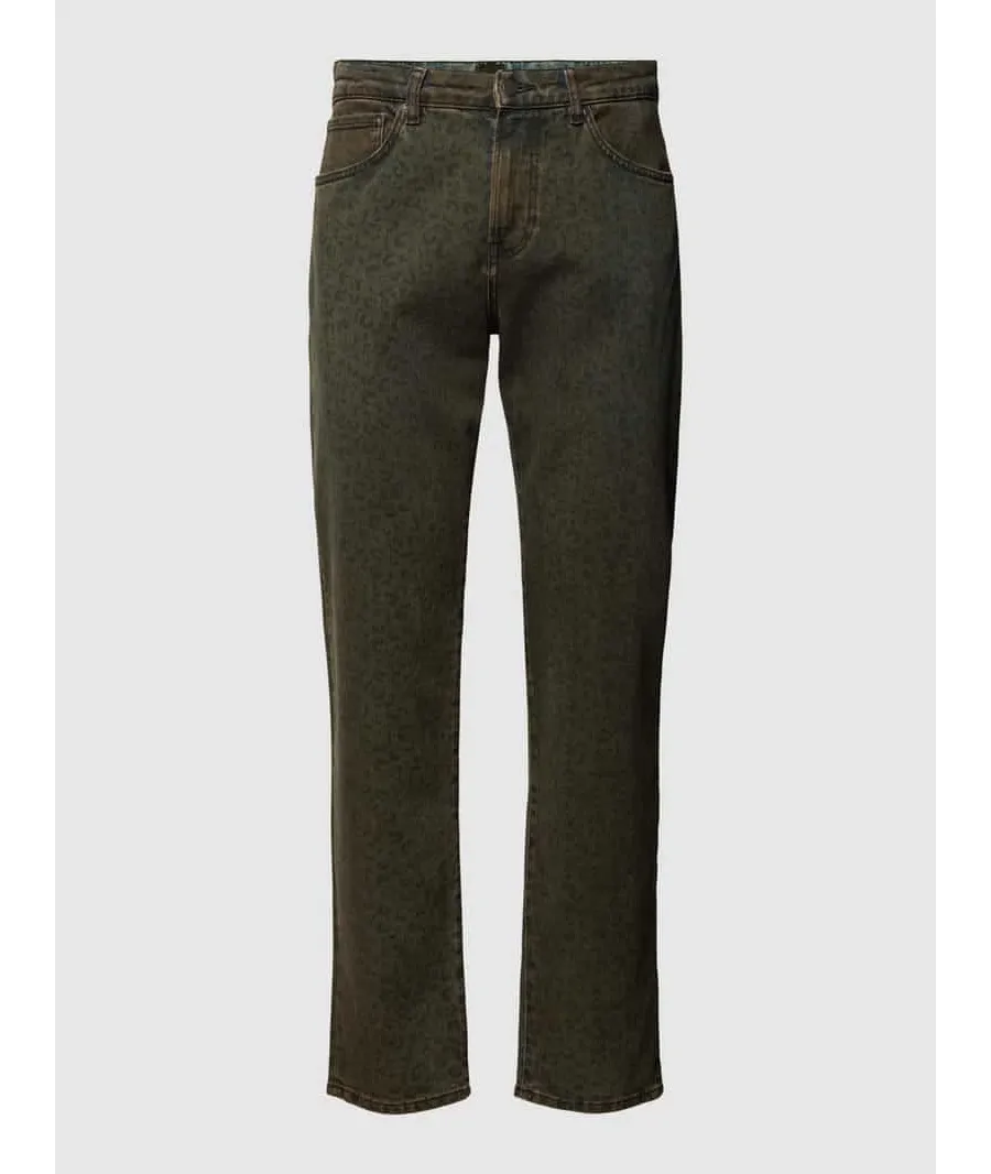 obrazek 1 Jeansy o kroju regular fit ze zwierzęcym nadrukiem model ‘Maine’