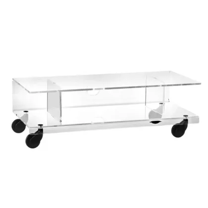 Zdjęcie Nowoczesny niski stolik kawowy na kółkach