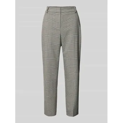 Zdjęcie Kuloty o kroju slim fit z prostą nogawką i wzorem w kratę glencheck