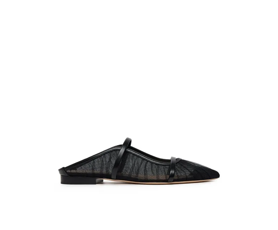 obrazek 1 MALONE SOULIERS Klapki Maureen Flat 336 Czarny