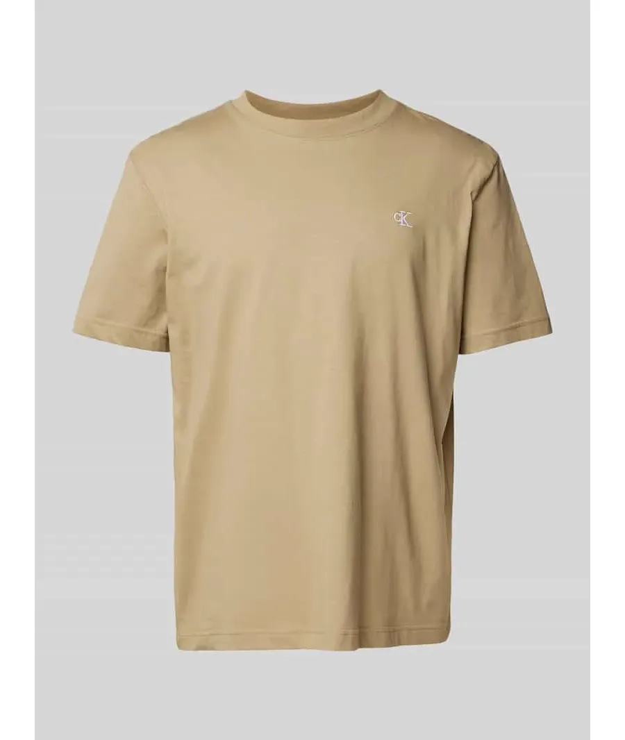 obrazek 1 T-shirt z prążkowanym okrągłym dekoltem