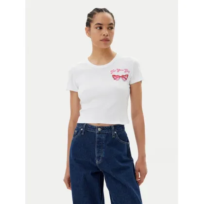 Zdjęcie HUGO T-Shirt Delanor_2 50539132 Biały Cropped Fit