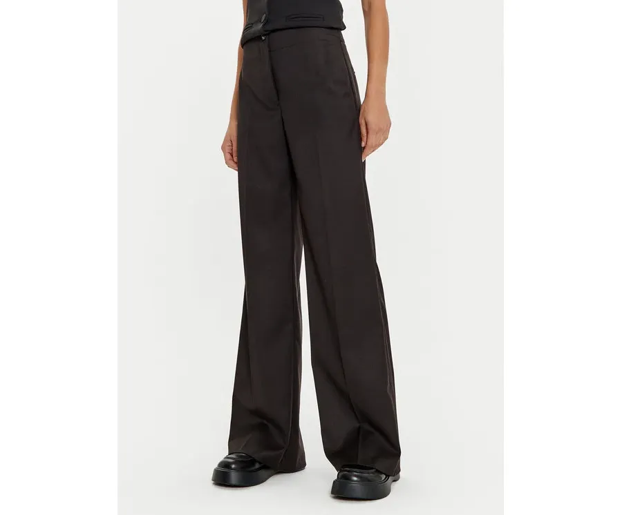 obrazek 1 ACCESS FASHION Spodnie materiałowe 44-5039-116 Czarny Wide Leg