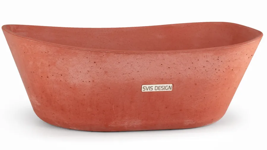 obrazek 1 Wyjątkowa umywalka 50 cm LIBRA BASIC – ceglasty, bez dekoru, lakier matowy