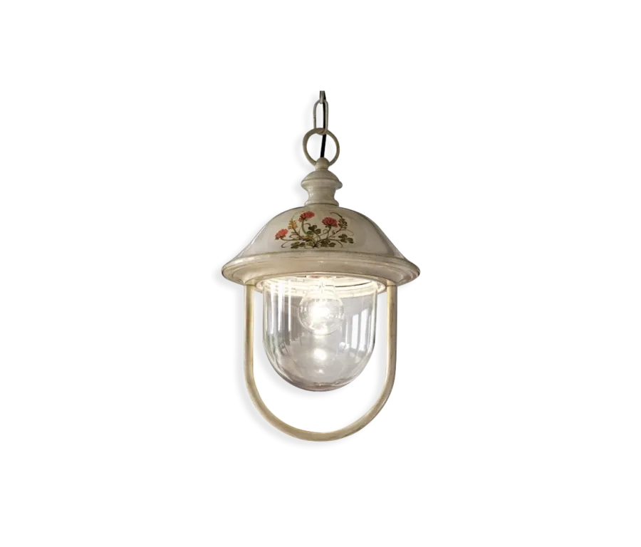 obrazek 1 Wyjątkowa włoska zewnętrzna lampa wisząca w stylu klasycznym