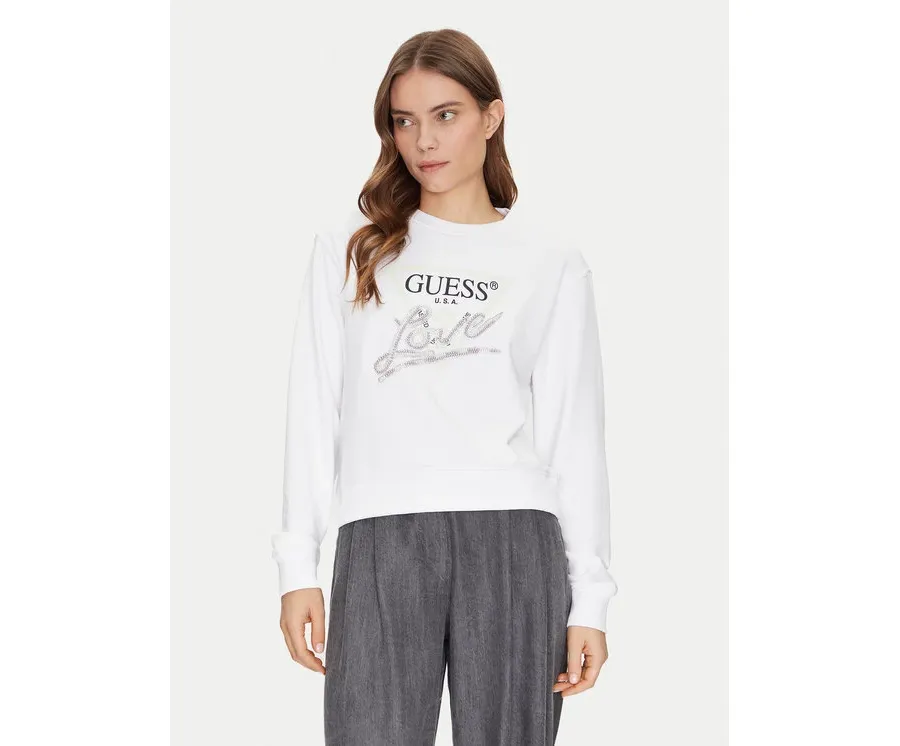 obrazek 1 Guess Bluza W5GQ05 KB683 Biały Reglan Fit