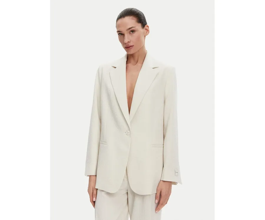 obrazek 1 Calvin Klein Marynarka K20K208240 Beżowy Regular Fit