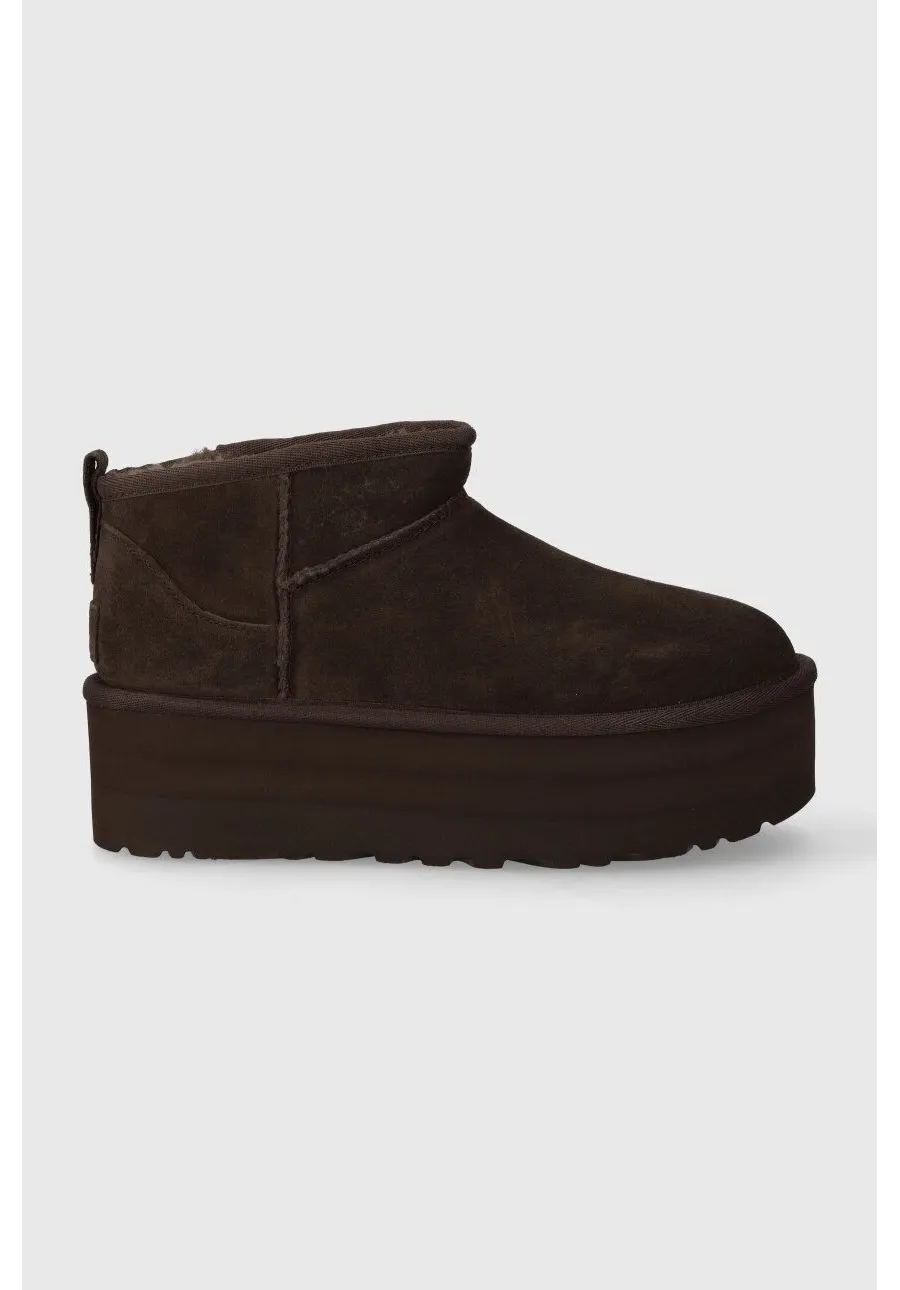 obrazek 1 UGG śniegowce zamszowe Classic Ultra Mini Platform kolor brązowy 1135092