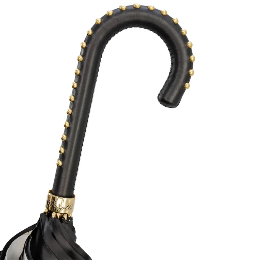 obrazek 6 Piękny stylowy czarny parasol damski – Pasotti