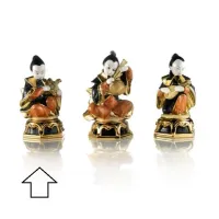 Zdjęcie Stylowa figurka postaci z lirą chińską wykonana z ceramiki - Ceramiche ML