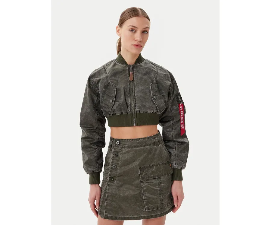 obrazek 1 Alpha Industries Kurtka bomber MA-1 Vintage 156002 Zielony Regular Fit