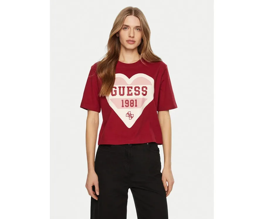 obrazek 1 Guess T-Shirt V5RI01 I3Z14 Beżowy Regular Fit